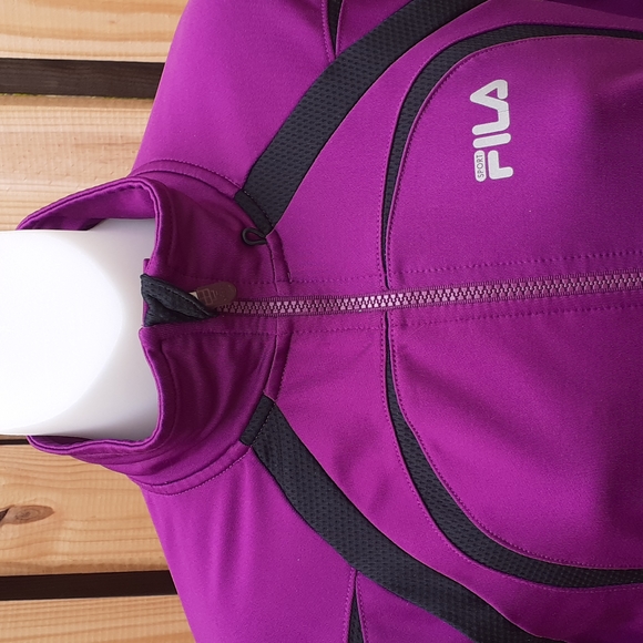 2/ $24  Fushia FILA Sport Athletic Silky Polyester Unlined Jacket - Picture 11 of 15
